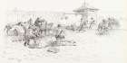 Attempted Massacre of Blackfeet Indians at Fort McKenzie 1922 Vintage Print