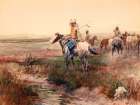 Blackfeet Horse Thieves Art Print