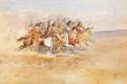 Blackfeet War Party 1896 Art Print