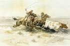 Bronk in a Cow Camp 1898 Art Print