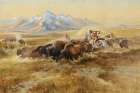 Buffalo Hunt No. 27 1900 Art Print