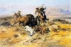 Buffalo Hunt 1898 Art Print