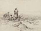 Building Fort Manuel in 1807 Art Print