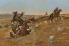 Cowpunching Sometimes Spells Trouble Art Print