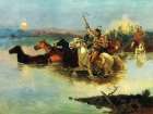 Crossing the Range 1890 Art Print