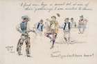 Dance, You Short-Horn Dance 1907 Art Print