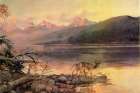 Deer at Lake McDonald 1908 Art Print