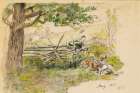 Friend Jim Letter Illustration 1917 Art Print