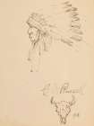 Indian Chief 1912 Vintage Print