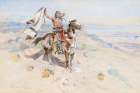 Indian on a Pinto 1898 Art Print
