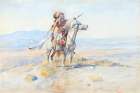 Indian on Horseback, Warrior 1899 Art Print