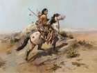 Indian Scout on Horseback Art Print