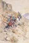 Indians on a Mountain Path 1901 Art Print