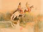 Piegan Hunting Party 1894 Art Print