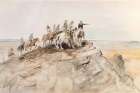 Pointing Out The Trail 1889 Art Print