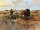 Shooting the Buffalo 1892 Art Print