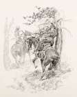 The Branches Rubbed Me Out of My Saddle 1911 Art Print
