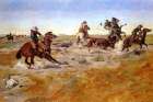 The Judith Basin Roundup 1889 Art Print