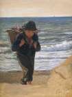 A Fisher Boy 1856 Art Print