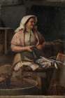 A Woman Selling Fish|Fishmonger├é┬á1875 Art Print