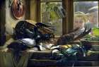 A Kitchen Table 1878 Art Print