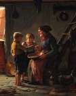 A Meal 1859 Art Print