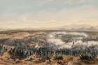 Assault at Contreras in the Mexican American War 1847 Traditional Print