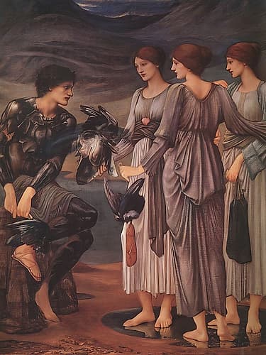 The Arming of Perseus 1885 Art Print