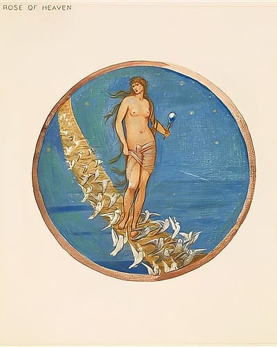 The Flower Book Rose of Heaven 1905 Art Print