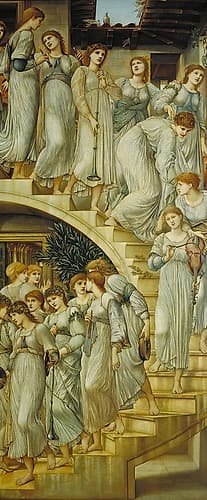 The Golden Stairs 1880 European Print