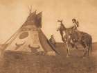 A Painted Tipi - Assiniboin 1926 Art Print
