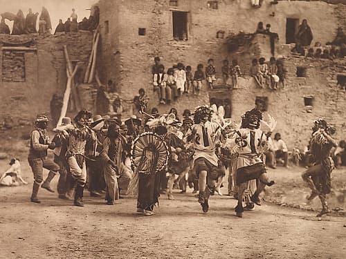 Buffalo Dance at Hano 1921 Art Print
