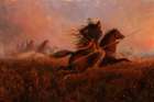 Indians on the Prairie Art Print