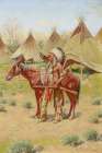 An Indian Encampment Art Print