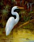 Tropical Egret I Coastal Print