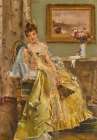 Coquetry Art Print by Alfred Stevens