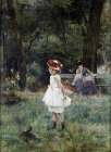The Duck Girl 1881 Art Print