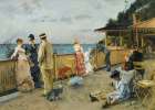 The Villa Des Falaises In Sainte Adresse 1884 Art Print