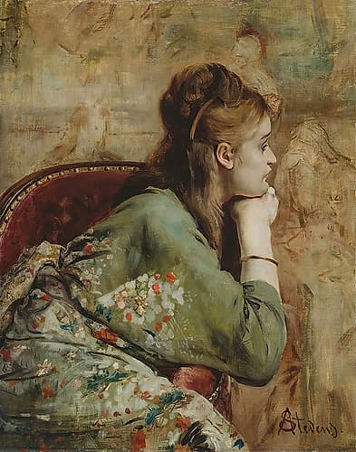 Meditation 1872 Art Print