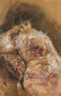 Portrait of Sarah Bernhardt 1880 Art Print