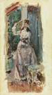 The Corner of the Balcony 1877 Art Print