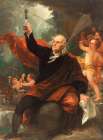 Benjamin Franklin Drawing Electricity from the Sky Traditional Print