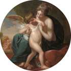 Cupid, Stung by a Bee, Is Cherished by his Mother 1774 Art Print