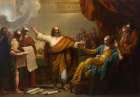 Daniel Interpreting to Belshazzar the Writing on the Wall Traditional Print