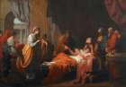 Erasistratus the Physician Discovers the Love of Antiochus for Stratonice 1772 Traditional Print
