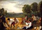 Harvesting at Windsor 1795 Art Print
