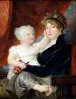 Mrs Benjamin West with her son Benjamin West Traditional Print