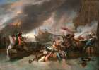 The Battle of La Hogue 1778 Art Print