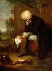 The Pilgrim Mourning His Dead Ass 1800 Art Print