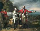 Two Officers and a Groom in a Landscape 1777 Art Print